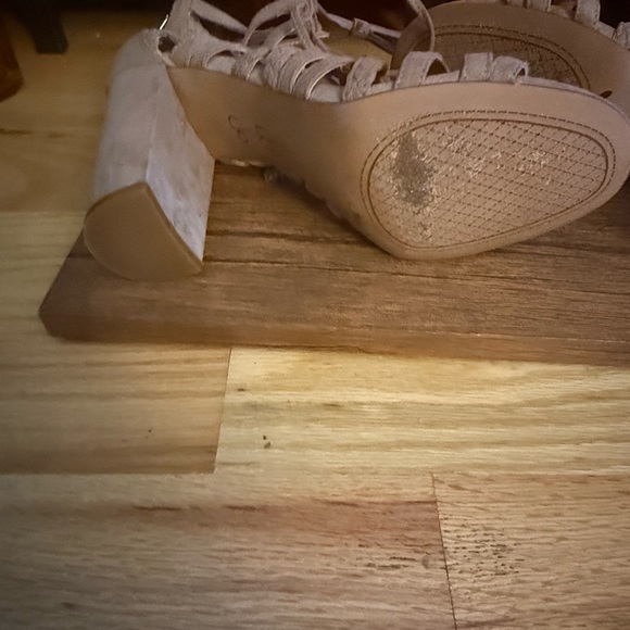 Jessica Simpson Lace-Up Heeled Sandals 3” heel - Picture 6 of 6